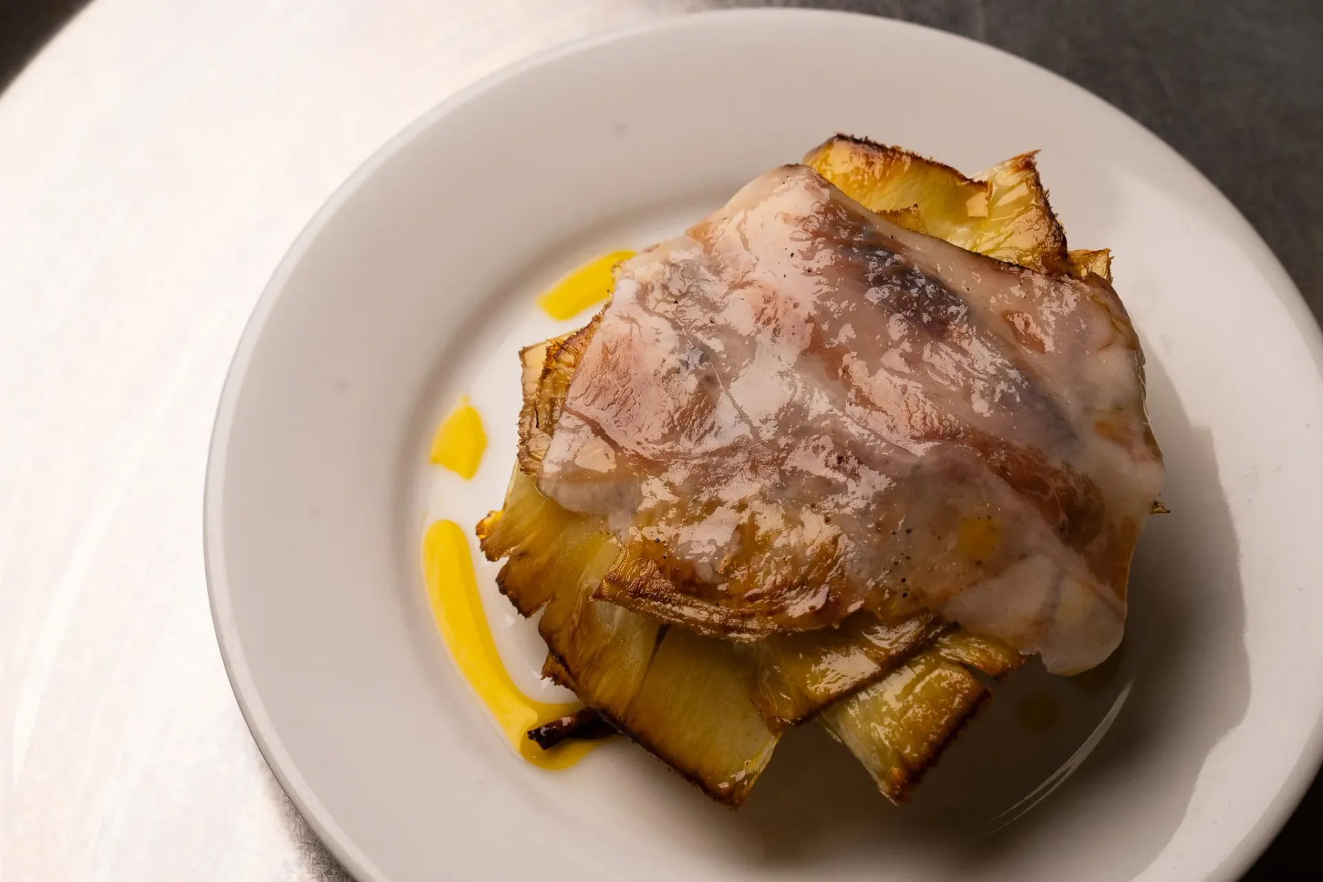 Alcachofa con guanciale