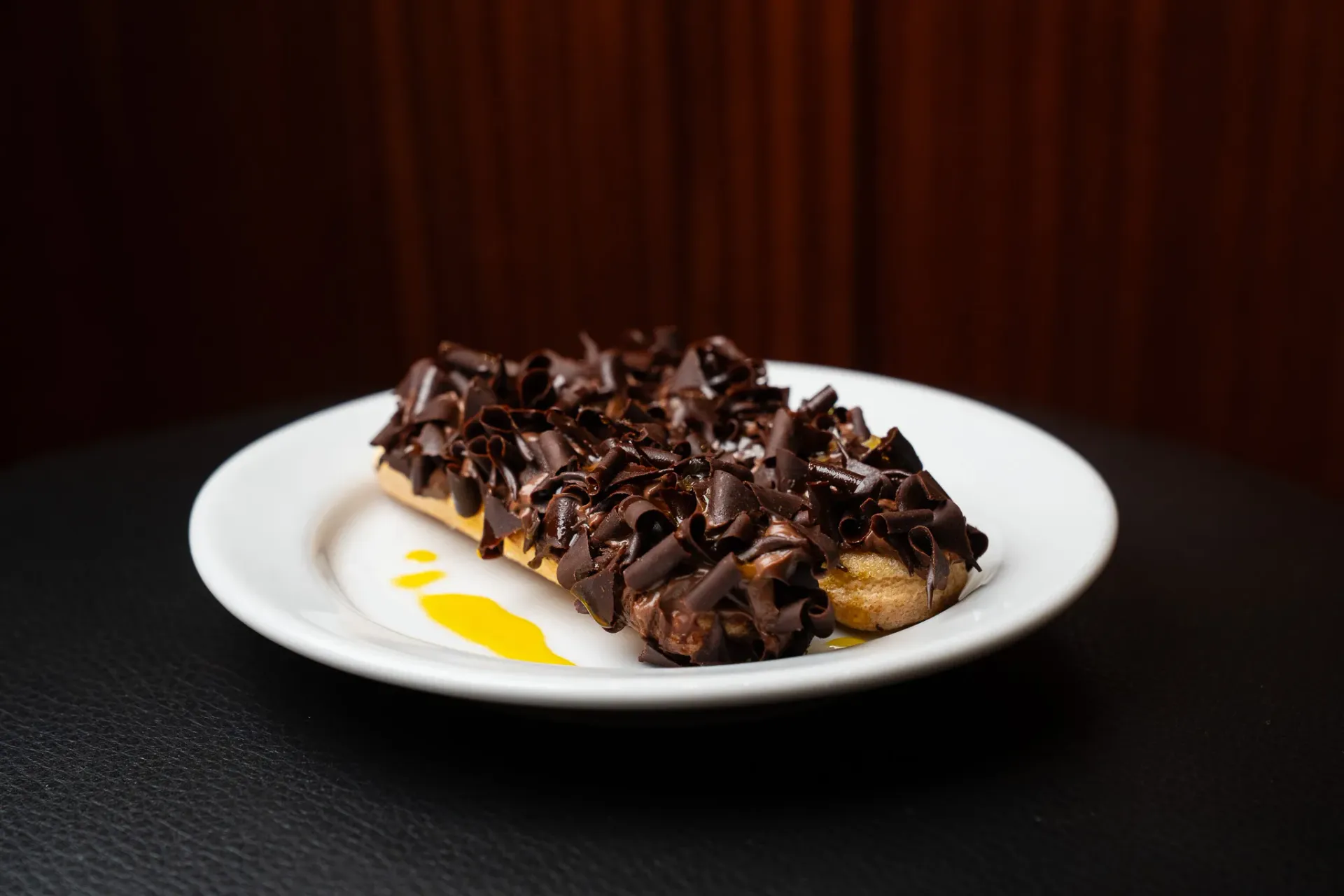 Chocolate, aceite y sal con melindros